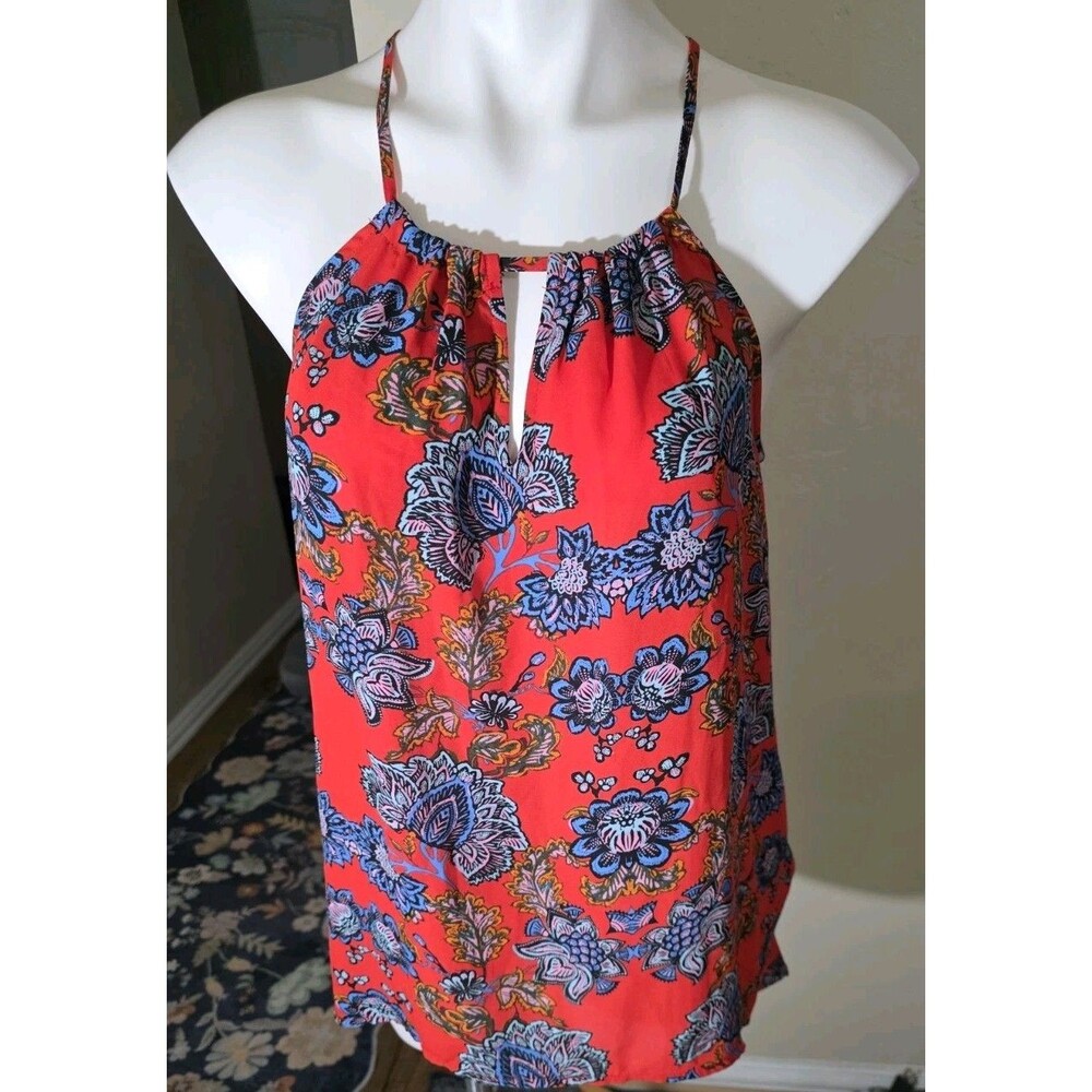 collective concepts blouse Red Floral Size Large